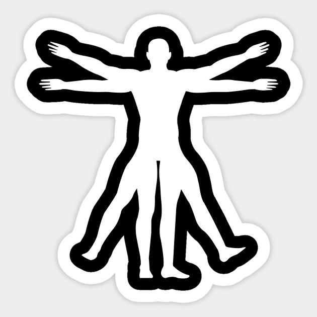 vitruvian man Sticker by samzizou